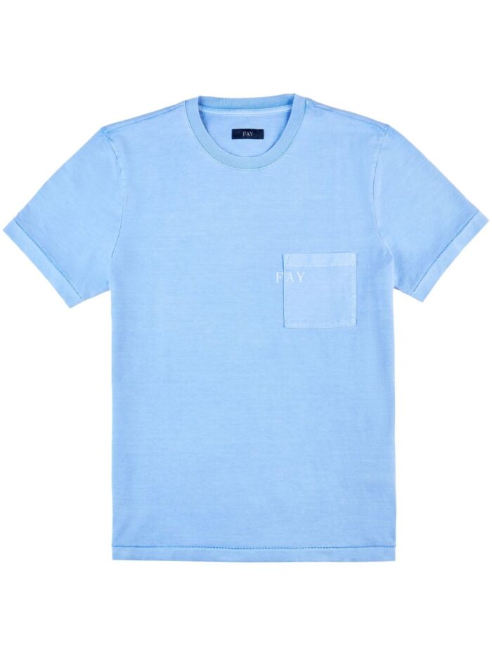 FAY T-SHIRT AZZURRO