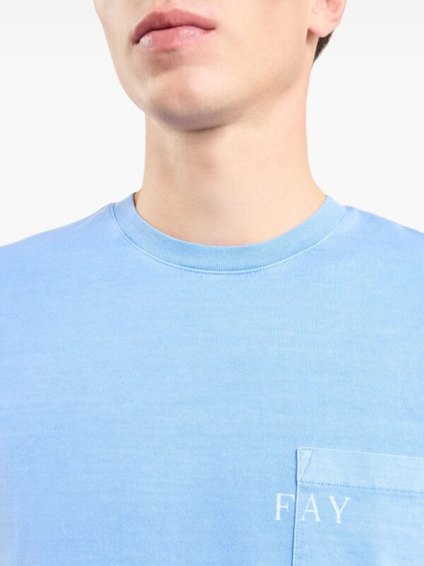 FAY T-SHIRT AZZURRO