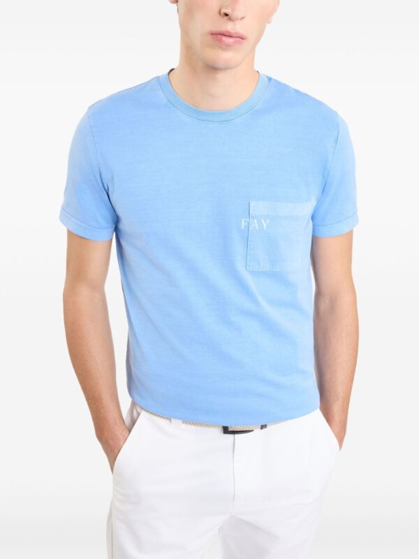 FAY T-SHIRT AZZURRO