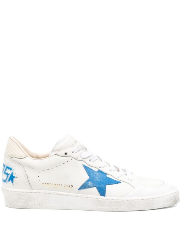 GOLDEN GOOSE SNEAKERS BIANCO/AZZURRO