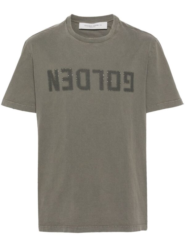 GOLDEN GOOSE T-SHIRT VERDE OLIVA