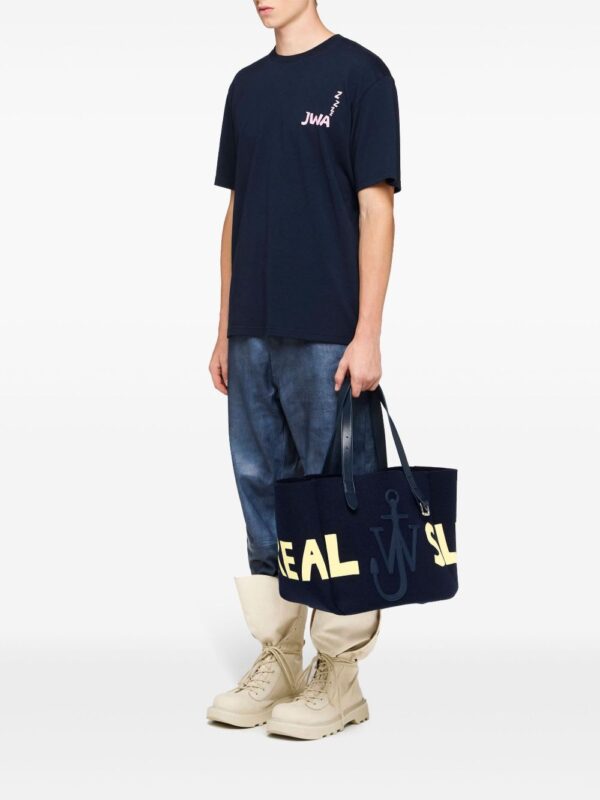 JW ANDERSON T-SHIRT BLU SCURO