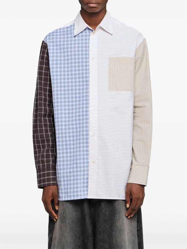 JW ANDERSON CAMICIA BLU/MULTICOLORE