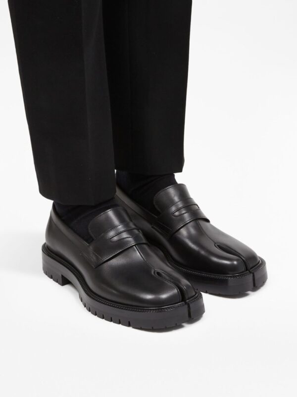 MAISON MARGIELA MOCASSINO NERO TABI