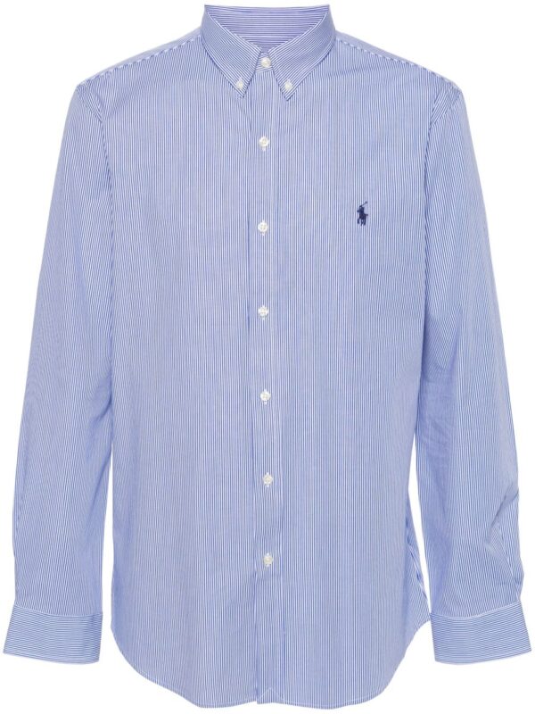 POLO RALPH LAUREN CAMICIA BLU/BIANCO