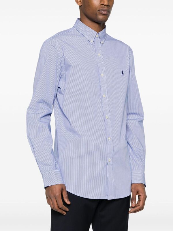 POLO RALPH LAUREN CAMICIA BLU/BIANCO