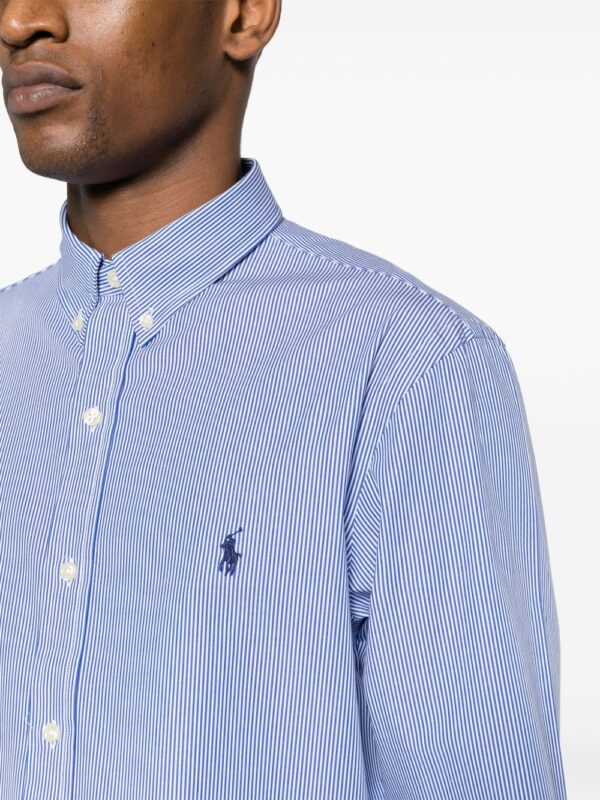 POLO RALPH LAUREN CAMICIA BLU/BIANCO