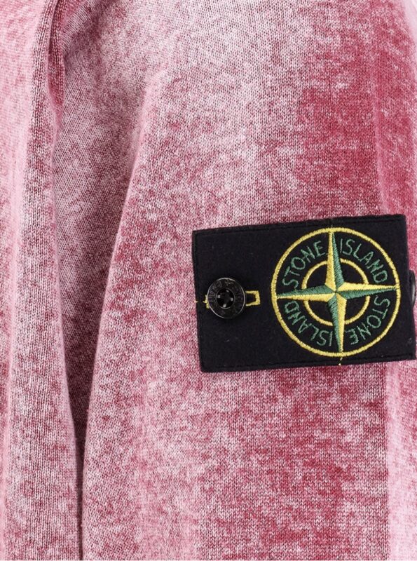 STONE ISLAND FELPA ROSSA REVERSIBILE