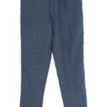 120% LINO PANTALONI BLU