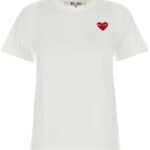 COMME DES GARCONS PLAY T-SHIRT BIANCO