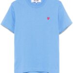 COMME DES GARCONS PLAY T-SHIRT AZZURRO