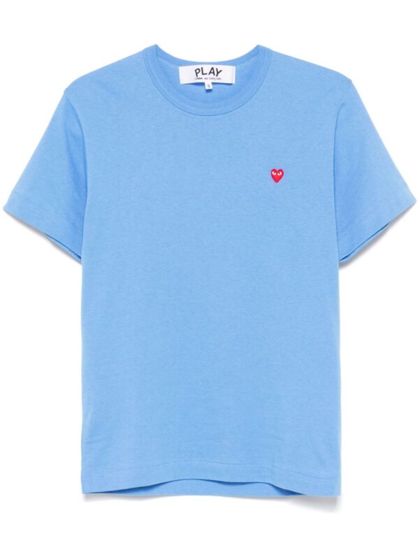 COMME DES GARCONS PLAY T-SHIRT AZZURRO
