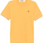 COMME DES GARCONS PLAY T-SHIRT GIALLO