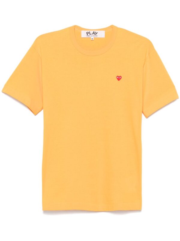 COMME DES GARCONS PLAY T-SHIRT GIALLO