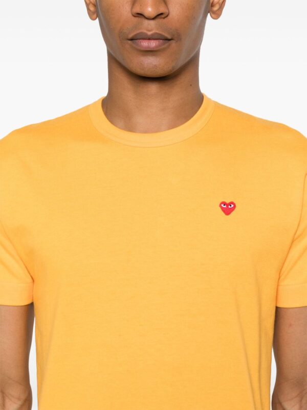 COMME DES GARCONS PLAY T-SHIRT GIALLO