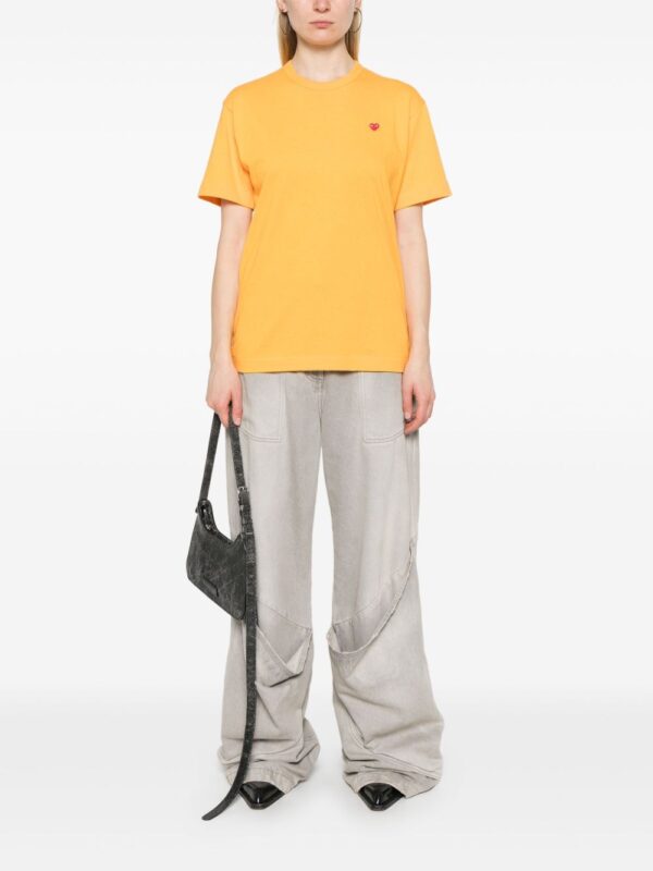 COMME DES GARCONS PLAY T-SHIRT GIALLO