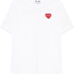 COMME DES GARCONS PLAY T-SHIRT BIANCO