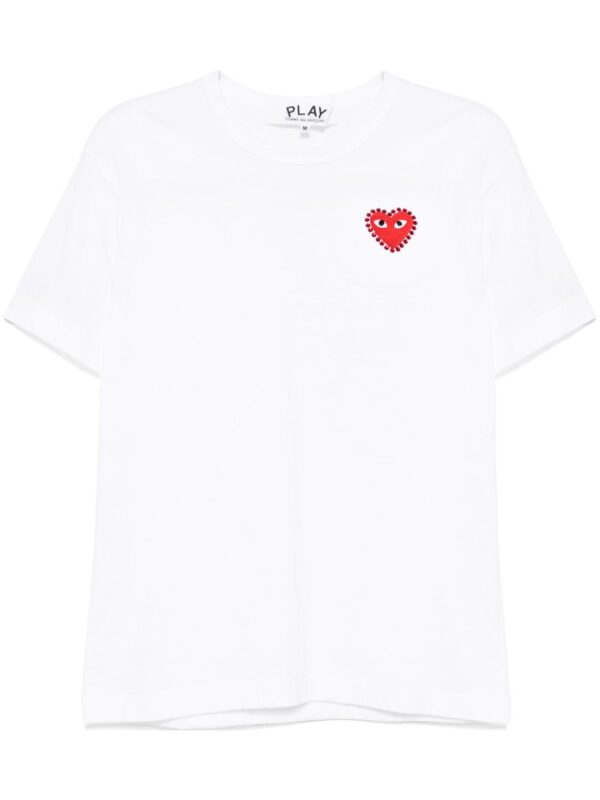 COMME DES GARCONS PLAY T-SHIRT BIANCO