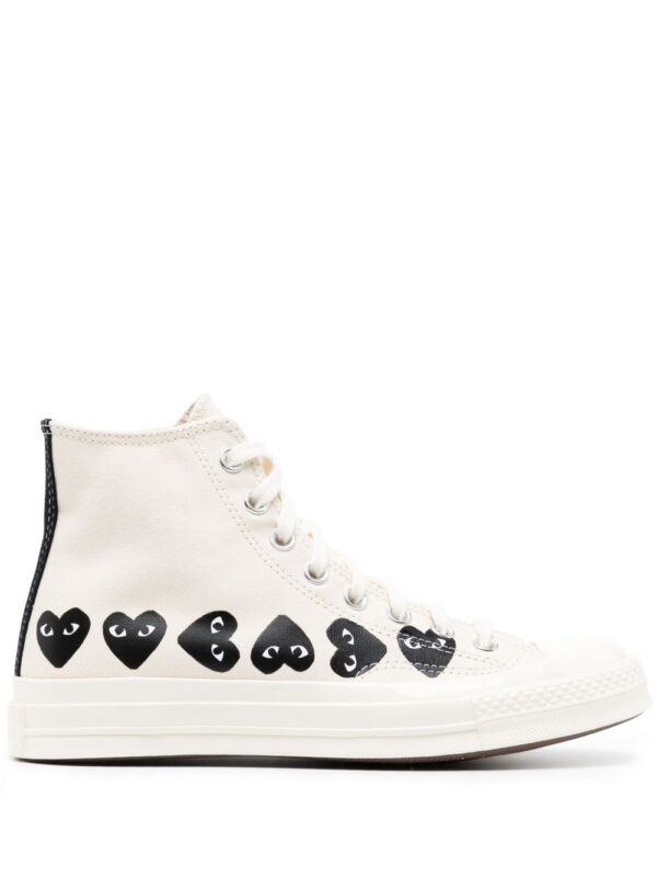 COMME DES GARCONS PLAY SNEAKERS BIANCO