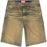 DIESEL SHORTS DENIM SABBIA