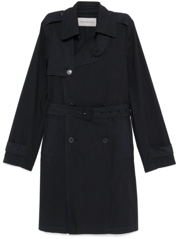 DRIES VAN NOTEN CAPPOTTO BLU