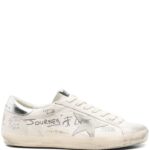 GOLDEN GOOSE SNEAKERS BIANCO/SILVER