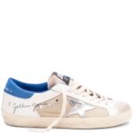 GOLDEN GOOSE SNEAKERS BIANCO/AZZURRO