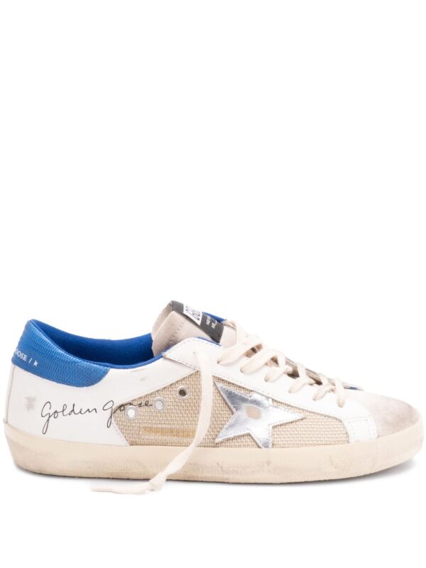 GOLDEN GOOSE SNEAKERS BIANCO/AZZURRO