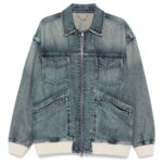 GOLDEN GOOSE GIUBBOTTO BLU DENIM