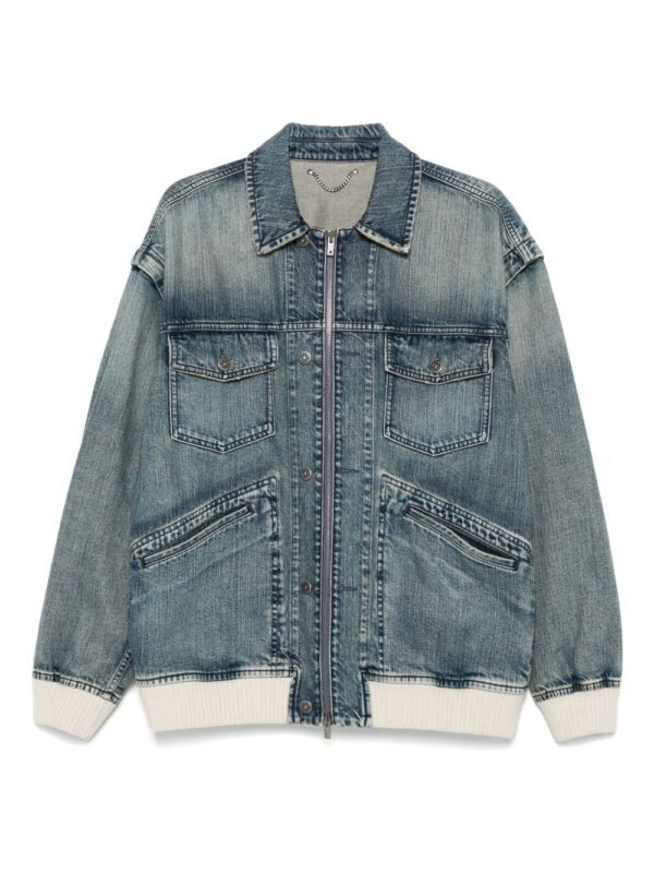 GOLDEN GOOSE GIUBBOTTO BLU DENIM