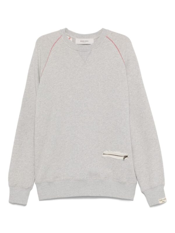 GOLDEN GOOSE FELPA GRIGIO
