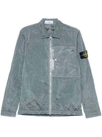 STONE ISLAND CAMICIA ZIP GRIGIO