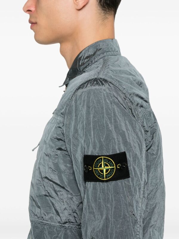 STONE ISLAND CAMICIA ZIP GRIGIO