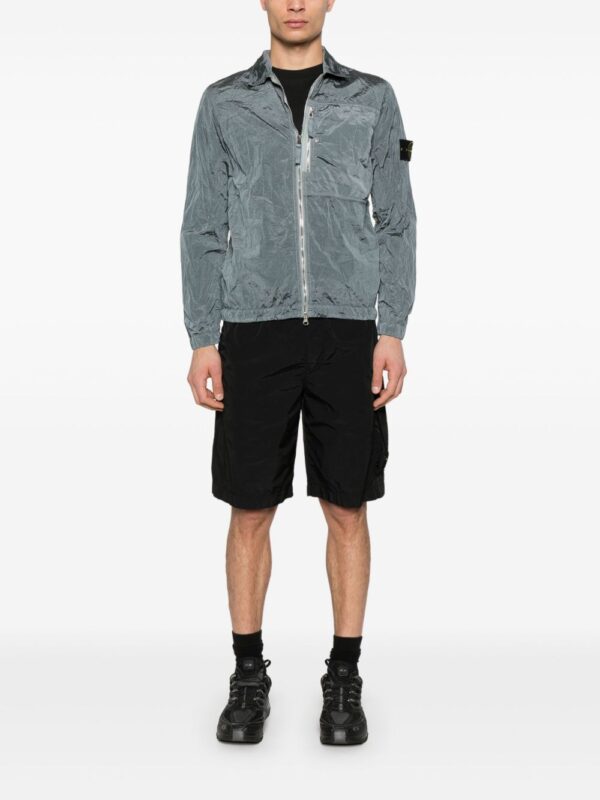 STONE ISLAND CAMICIA ZIP GRIGIO
