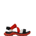 CAMPER SANDALI ROSSO/NERO