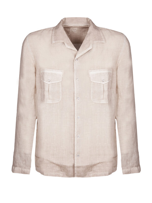120% LINO CAMICIA BEIGE