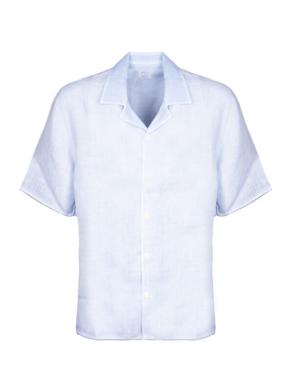 120% LINO CAMICIA AZZURRO