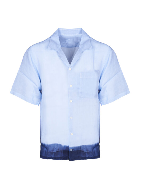 120% LINO CAMICIA AZZURRO