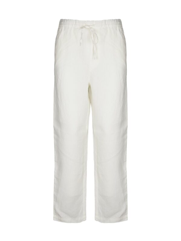 120% LINO PANTALONI BIANCO