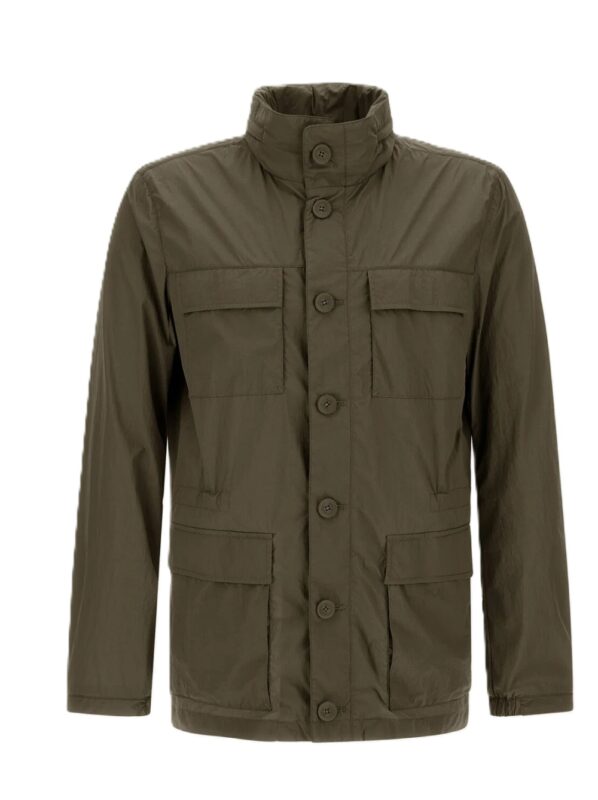 HERNO GIUBBOTTO VERDE MILITARE