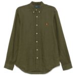 POLO RALPH LAUREN CAMICIA VERDE OLIVA