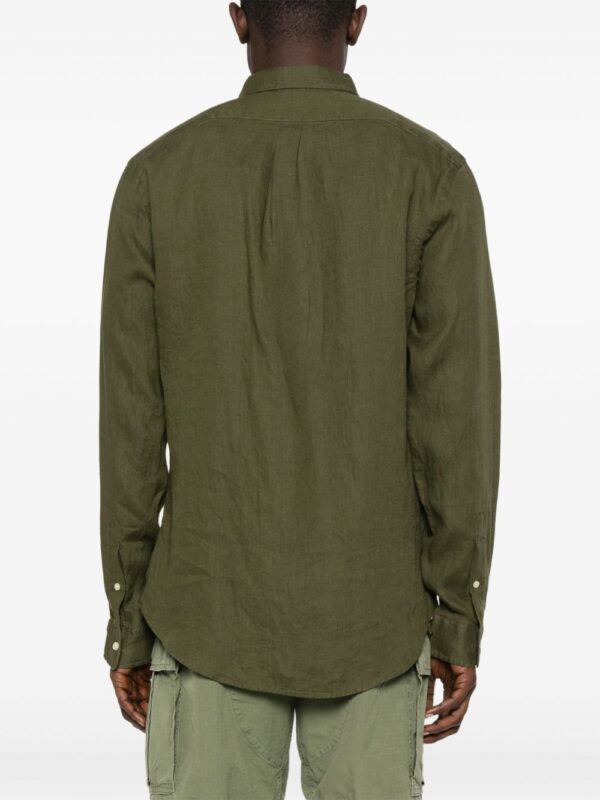 POLO RALPH LAUREN CAMICIA VERDE OLIVA