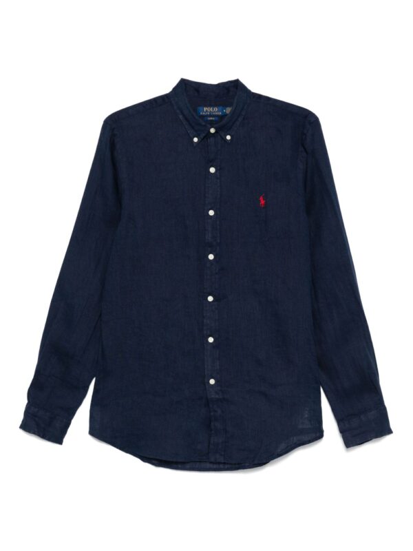 POLO RALPH LAUREN CAMICIA BLU