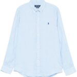 POLO RALPH LAUREN CAMICIA AZZURRO