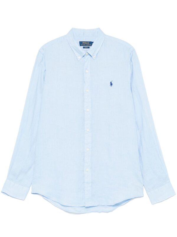POLO RALPH LAUREN CAMICIA AZZURRO