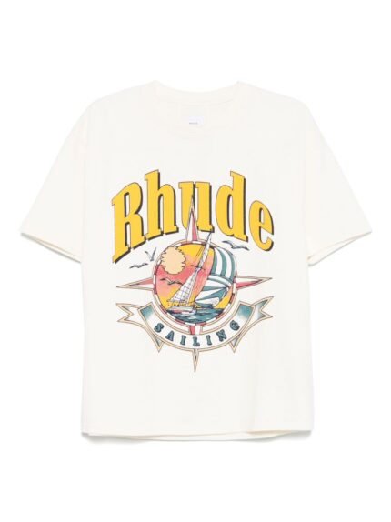RHUDE T-SHIRT BIANCO