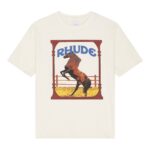 RHUDE T- SHIRT BIANCO