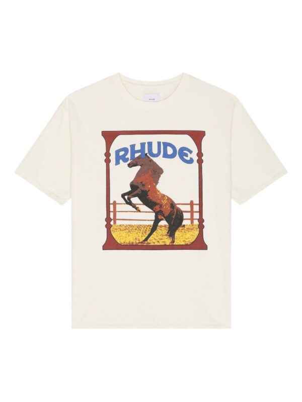 RHUDE T- SHIRT BIANCO