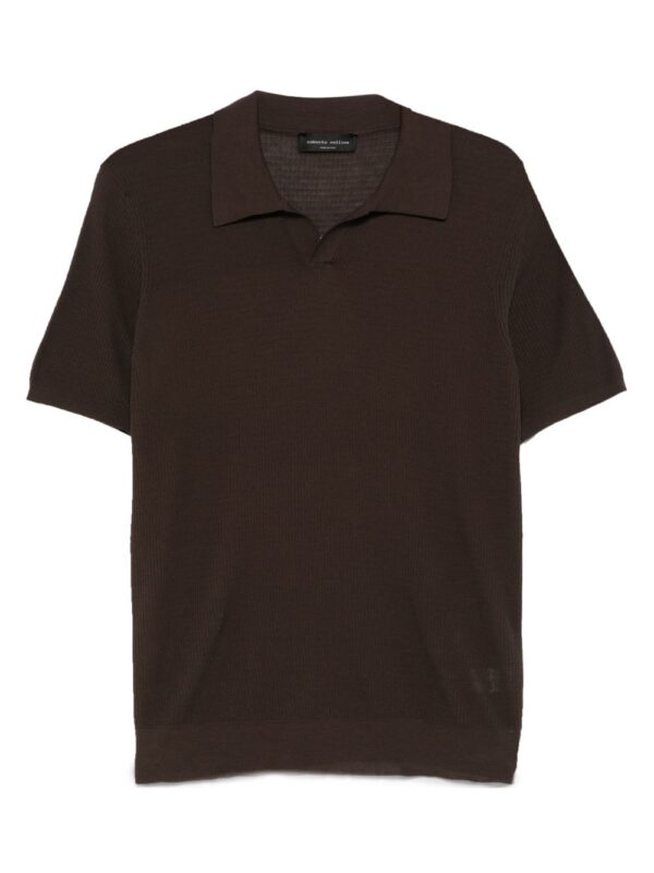 ROBERTO COLLINA MAGLIA MARRONE