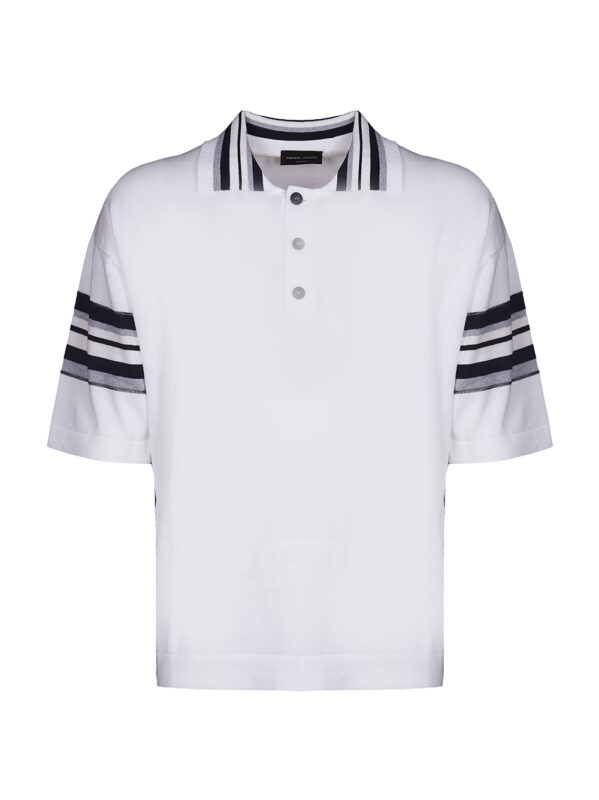 ROBERTO COLLINA POLO BIANCO